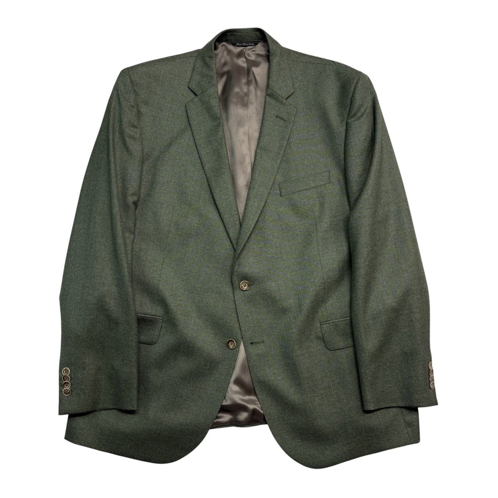 NEW Barneys New York 46R Loro Piana Sage Green Blazer Jacket Sport Suit Coat